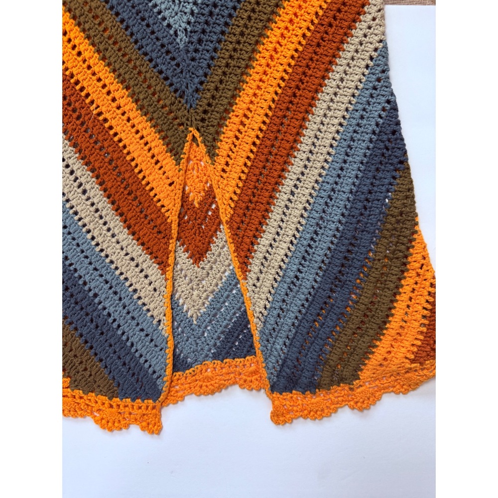 Free People Womens Boho Freya Striped Slip Dress Crochet Knit Size S Festival - Picture 8 of 11